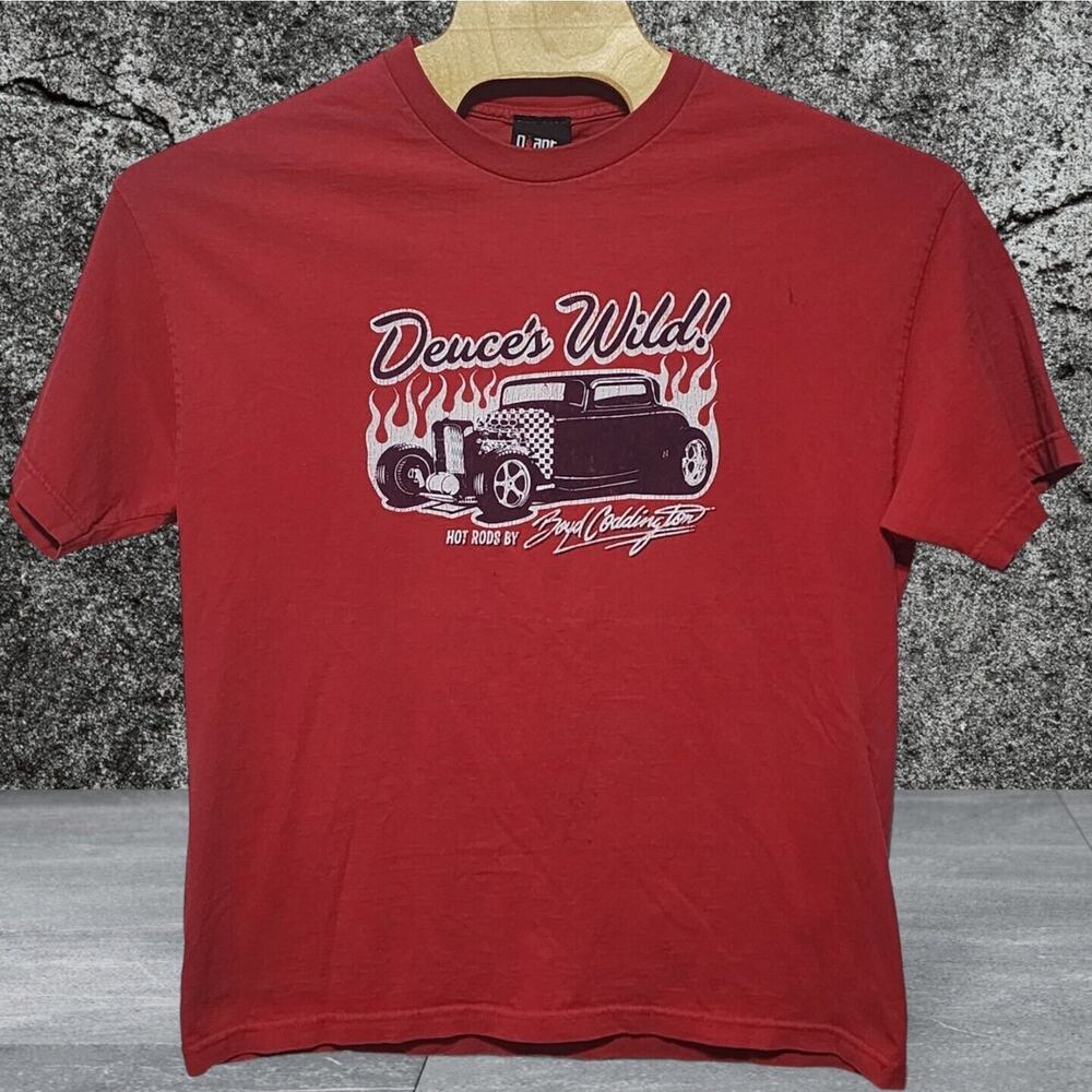 Men's Giant Boyd Carrington Deuce's Wild hot Rod T Shirt XL